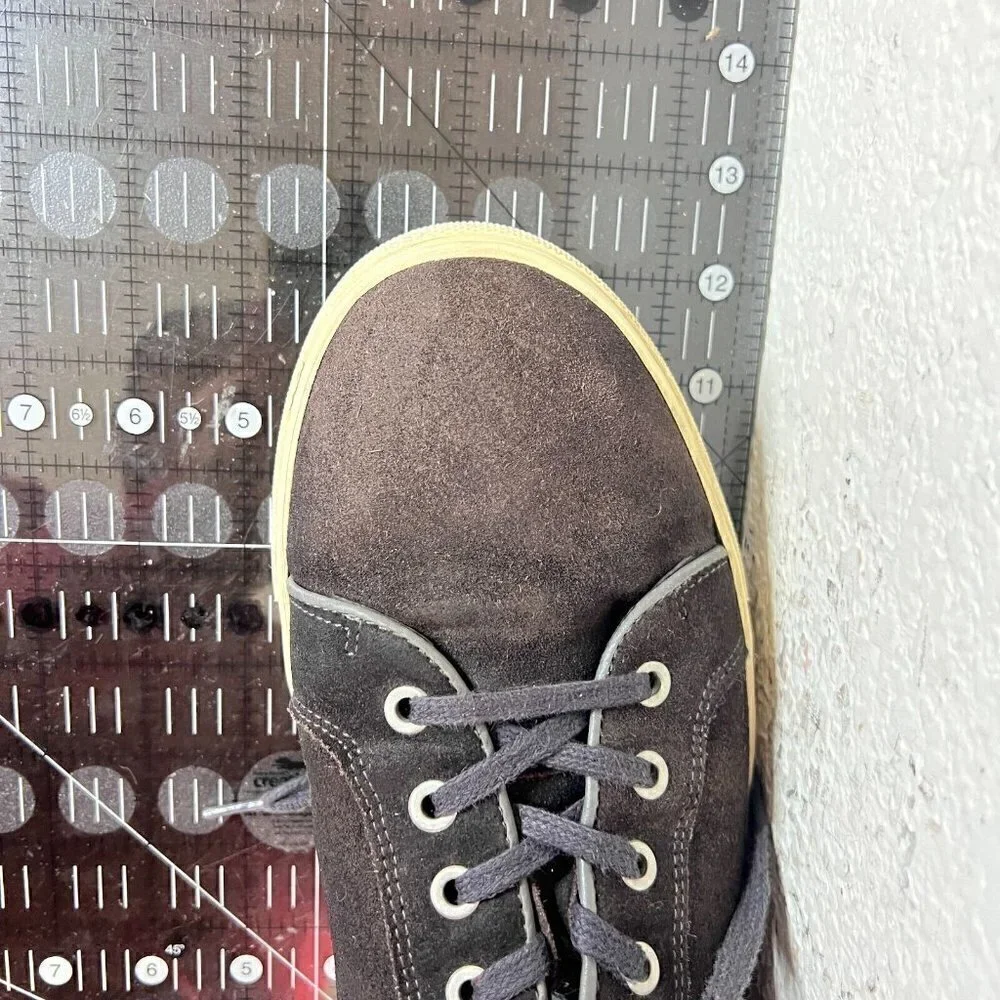 Rodd & Gunn Men Size EU45 US 12 Black Suede White Sole Lace Up Comfort Shoes
